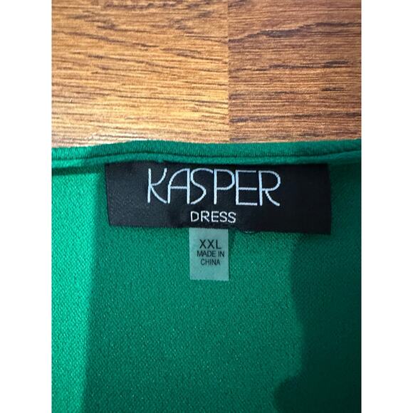 Casper Women's Color Block Knee Length Dress Green/Pink Size XXL NWT - Picture 4 of 7